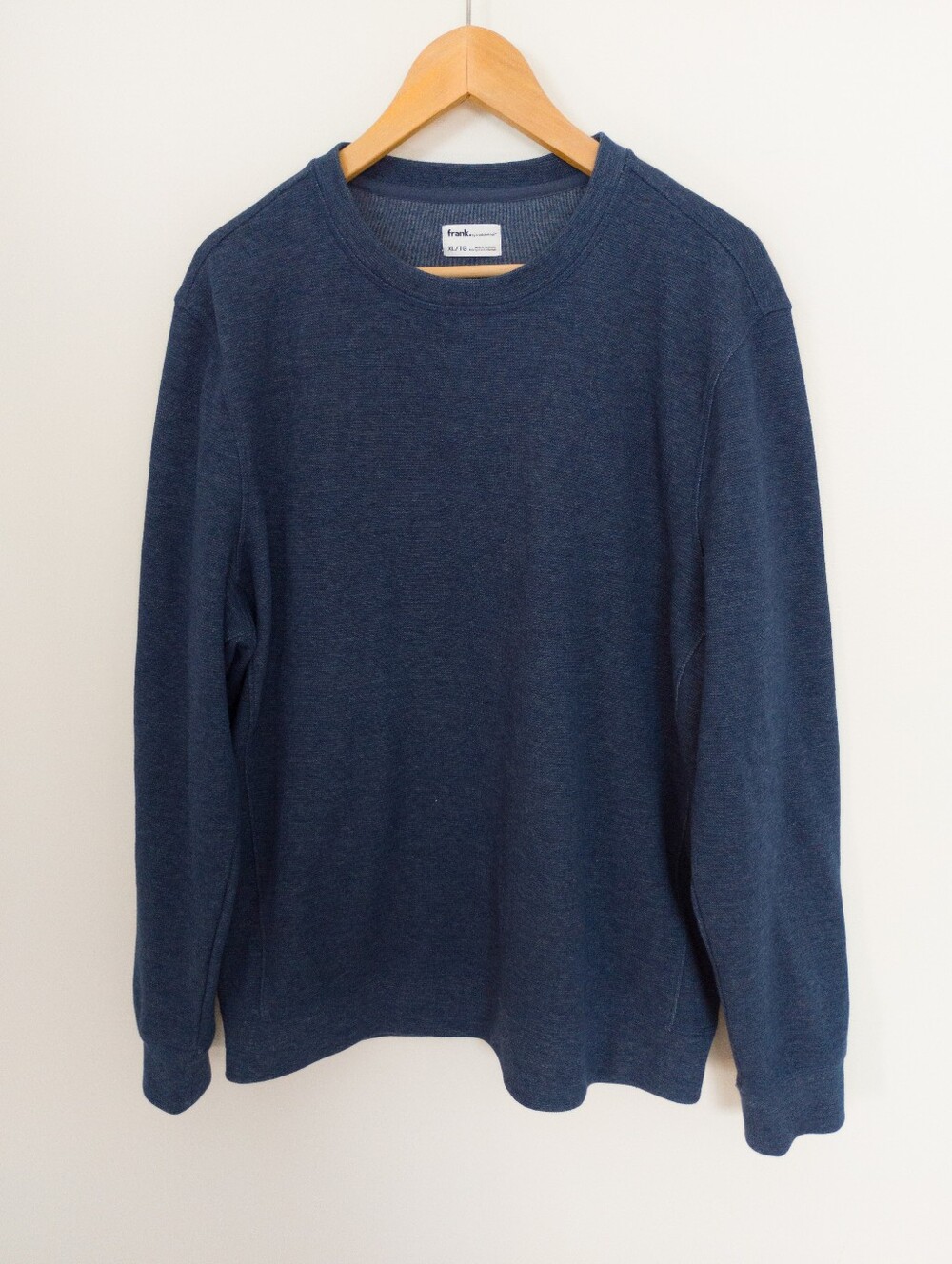 Frank and Oak Men’s Blue Crewneck Pullover Sweatshirt Size XL